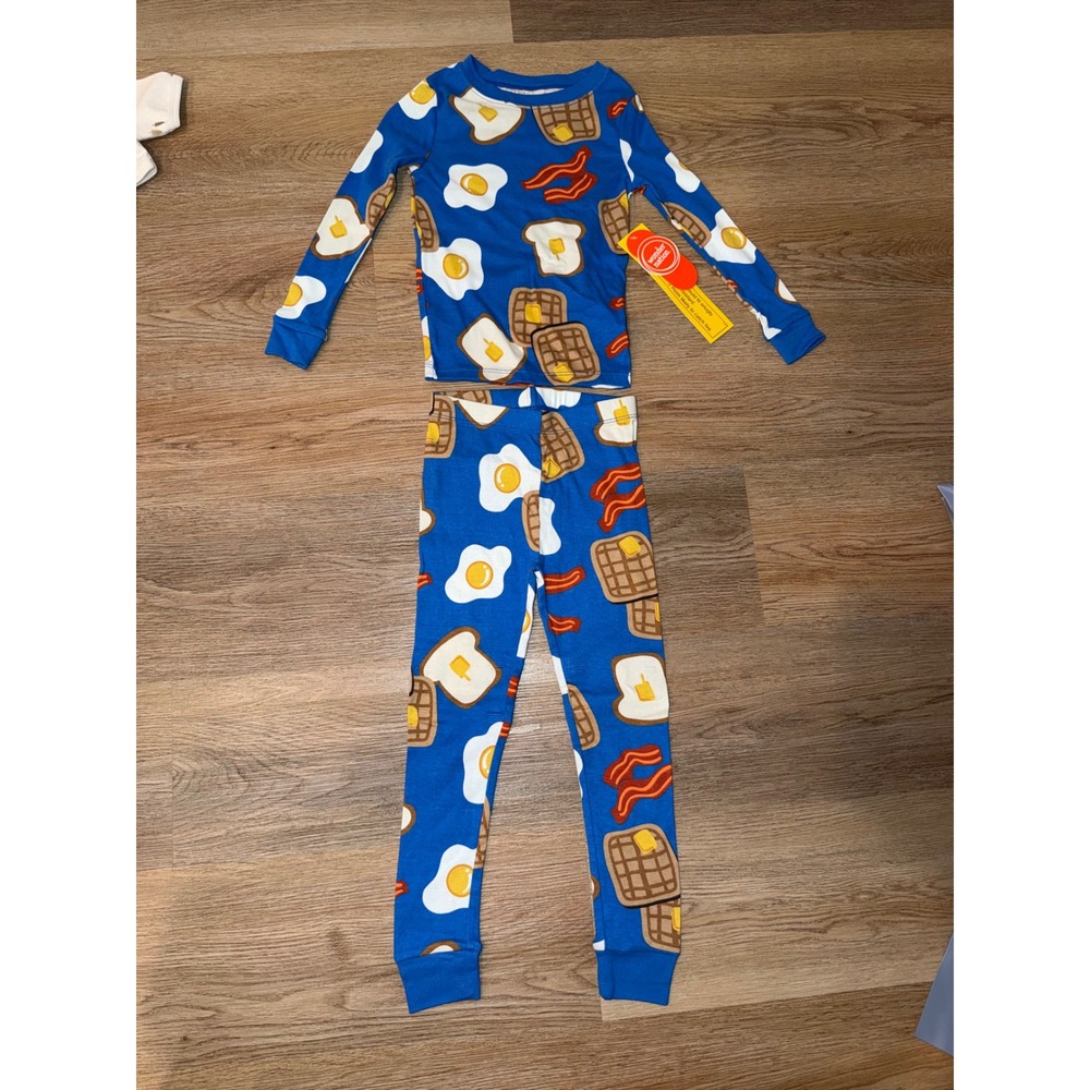 Boy pajamas size 4 breakfast